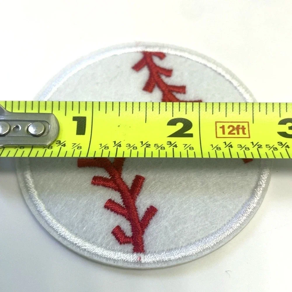 Unbranded Baseball Iron On‎ Patches Unisex OS White New 11pc Embroidered Round - Picture 4 of 4